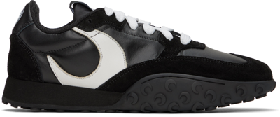 Marine Serre Moon Sneaker Contrast Detailing In Black