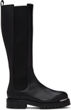 Anine Bing Black Justine Boots In Black