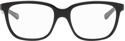 Balenciaga Black Square Glasses In Black-black-transpar