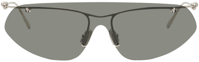 Bottega Veneta Silver Knot Sunglasses In 002 Silver