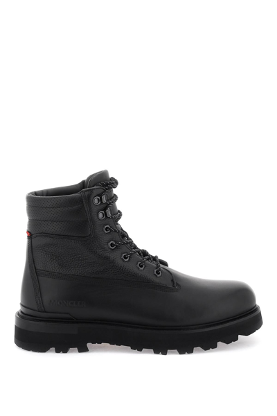 Moncler Peka Lace-up Boots In Black