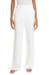 Judith & Charles Quinn Linen Blend Pants In Off White