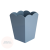 ADDISON ROSS LTD UK CHAMBRAY BLUE LACQUERED SCALLOP BIN – LIMITED EDITION