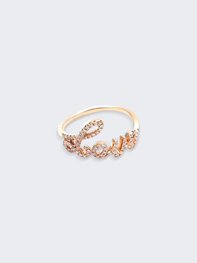 Rosa De La Cruz Diamond Love Ring