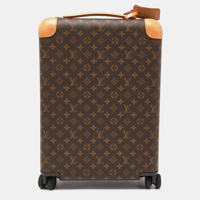 Pre-owned Louis Vuitton Monogram Canvas Horizon 50 Suitcase In Brown