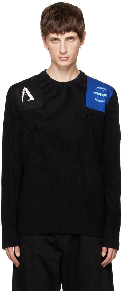 Raf Simons Black Fred Perry Edition Sweater In 102 Black