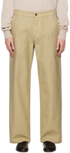 THE ROW BEIGE RIGGS TROUSERS