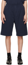 THE ROW NAVY DOVI SHORTS