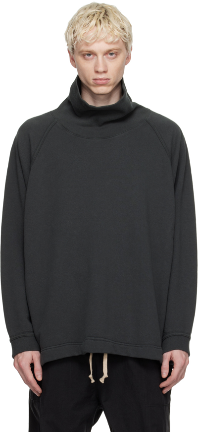 Jan-jan Van Essche Black O-project Turtleneck In Off-black