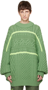 ROBYN LYNCH GREEN CREWNECK SWEATER