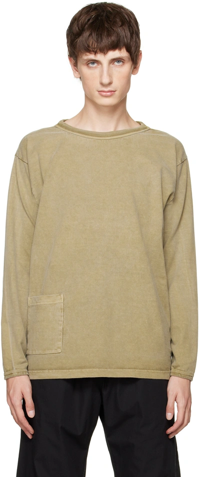 Xenia Telunts Khaki Koshtan Long Sleeve T-shirt