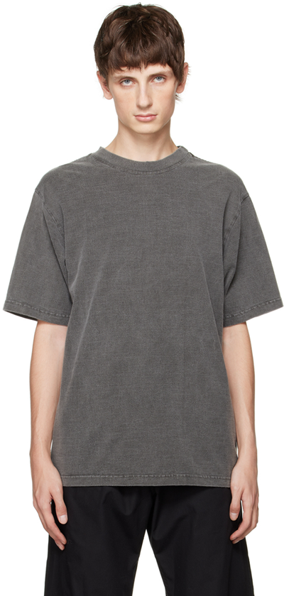 Xenia Telunts Gray Kapan T-shirt In Charcoal
