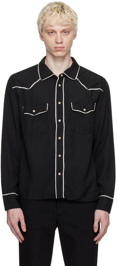 Corridor Black Western Shirt In Blk - Black