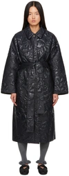 CECILIE BAHNSEN BLACK SAYDEN COAT