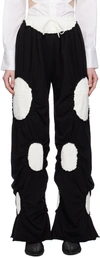 J.KIM BLACK & WHITE OVALS LOUNGE trousers