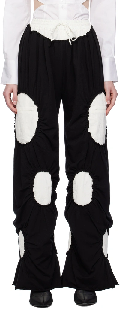 J.kim Black & White Ovals Lounge Pants In Black/white