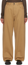 SOFIE D'HOORE TAN PEGGY TROUSERS