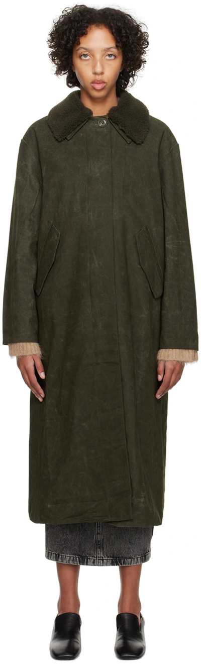 Holzweiler Khaki Diana Coat In 1304 Dk. Green