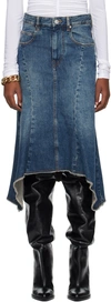 Isabel Marant Nyda Denim Midi Skirt In 30db Dark Blue