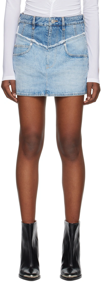 Isabel Marant Blue Narjis Denim Miniskirt