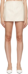 COURRÈGES OFF-WHITE A-LINE MINISKIRT