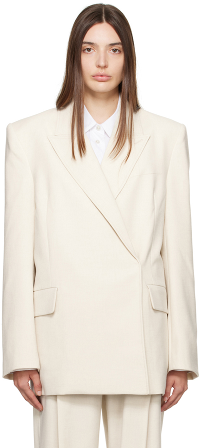 Camilla And Marc Off-white Armand Blazer In L80 Oat Marle