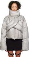 HELIOT EMIL GRAY CONNECTIVE DOWN JACKET