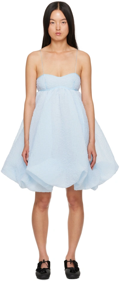 Cecilie Bahnsen Blue Sunni Midi Dress In Light Blue