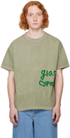 GLASS CYPRESS SSENSE EXCLUSIVE GREEN 'CORPORATE' T-SHIRT