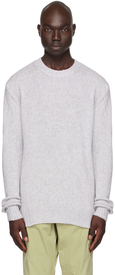 Nn07 Gray Lee 6598 Sweater In Light Grey Melange
