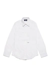 Dsquared2 Camicia Formale In Popeline In White