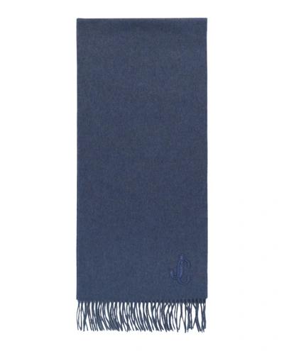 Jimmy Choo Cashmere Scarf In Blue