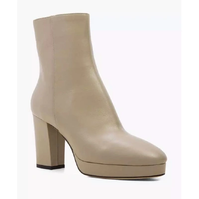 Lola Cruz Woman Ankle Boots Beige Size 11 Soft Leather In Brown