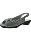 EASY STREET FANTASIA WOMENS FAUX LEATHER COMFORT SLINGBACK SANDALS