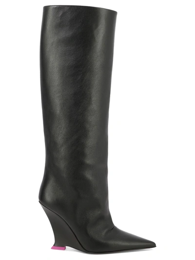 3juin Woman Boot Black Size 6 Leather