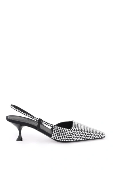 3JUIN 3 JUIN SLINGBACK PUMPS WITH CRYSTALS