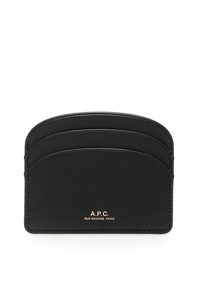 Apc A.p.c. Demi Lune Card Holder In Black