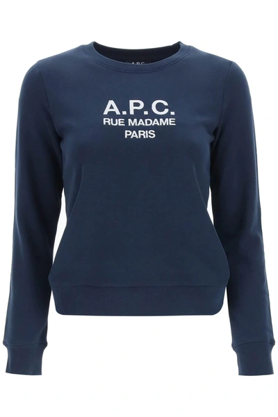 A.P.C. A.P.C. TINA SWEATSHIRT WITH EMBROIDERED LOGO