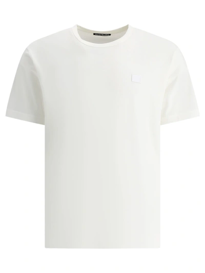 Acne Studios Nash Face T Shirt In White