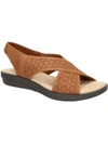 Easy Street Women's Claudia Comfort Wave Sandals Women's Shoes In Brown