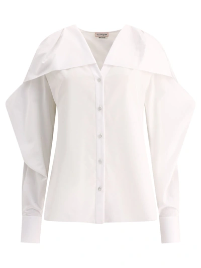 Alexander Mcqueen Ruffled Shirt In White