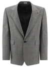 Alexander Mcqueen Alexander Mc Queen Single Breasted Wool Blazer