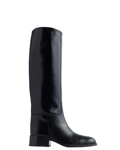 Rochas Equestrian Boot In Black