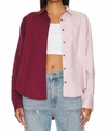 Pistola Sloane Oversized Button Down Shirt In Multi