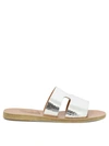 Ancient Greek Sandals Apteros Fish Scale-effect Metallic Leather Sandals