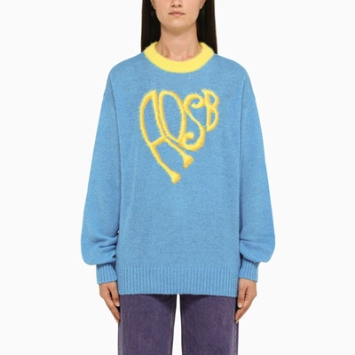 ANDERSSON BELL ANDERSSON BELL BLUE/YELLOW CREW NECK SWEATER