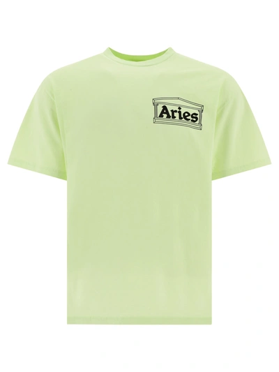 Aries Temple T Shirt In Green