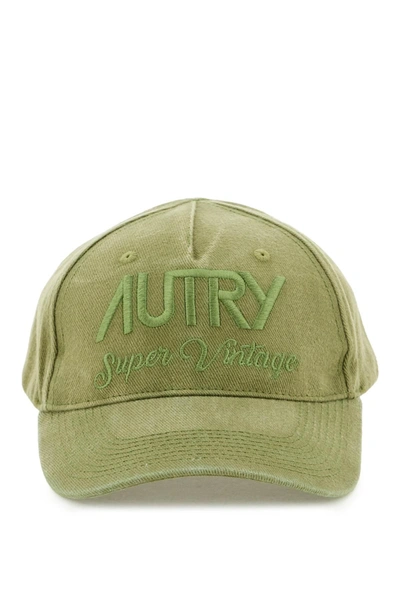 Autry Logo Embroidered Cap In Green
