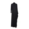 Balenciaga Asymmetric Cape-effect Satin-jersey Maxi Dress