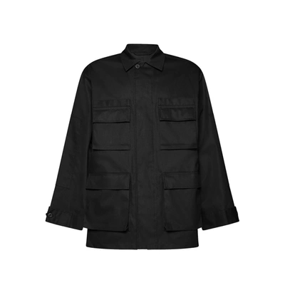 Balenciaga Multi-pocket Cargo Shirt Jacket In Nero